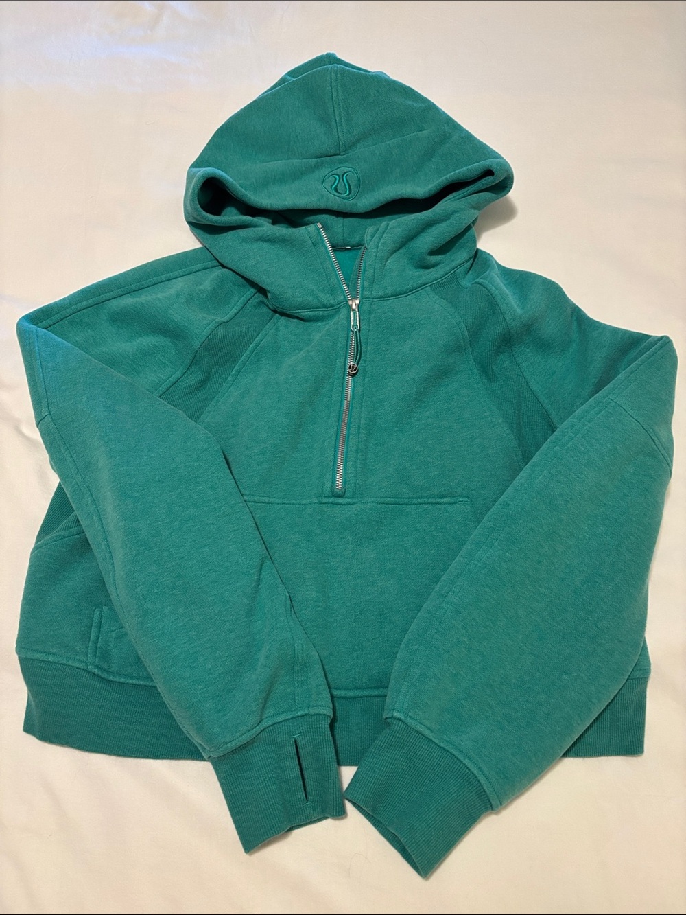 Lululemon Cropped Half Zip Scuba Hoodie